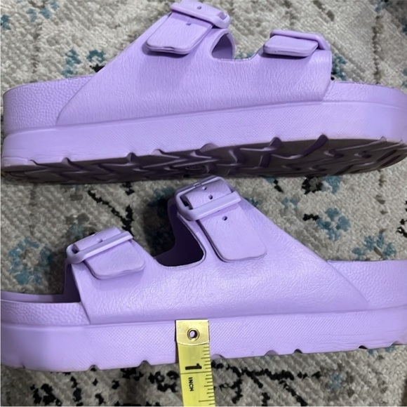 MIA Lavender Flatform Slide Sandal Size 6 - Picture 13 of 16